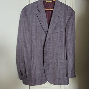 Canali Kei Men's Gray  Blazer Made In Italy 42R